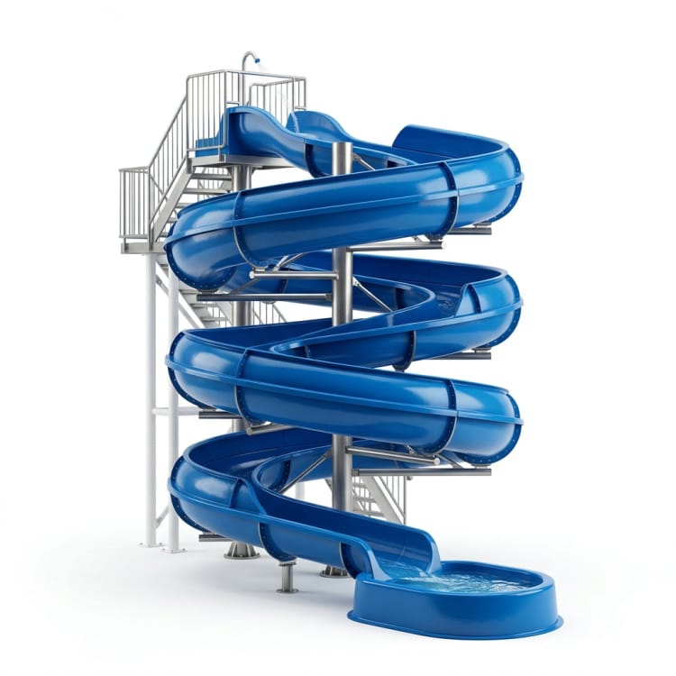 Spiralwasserrutsche